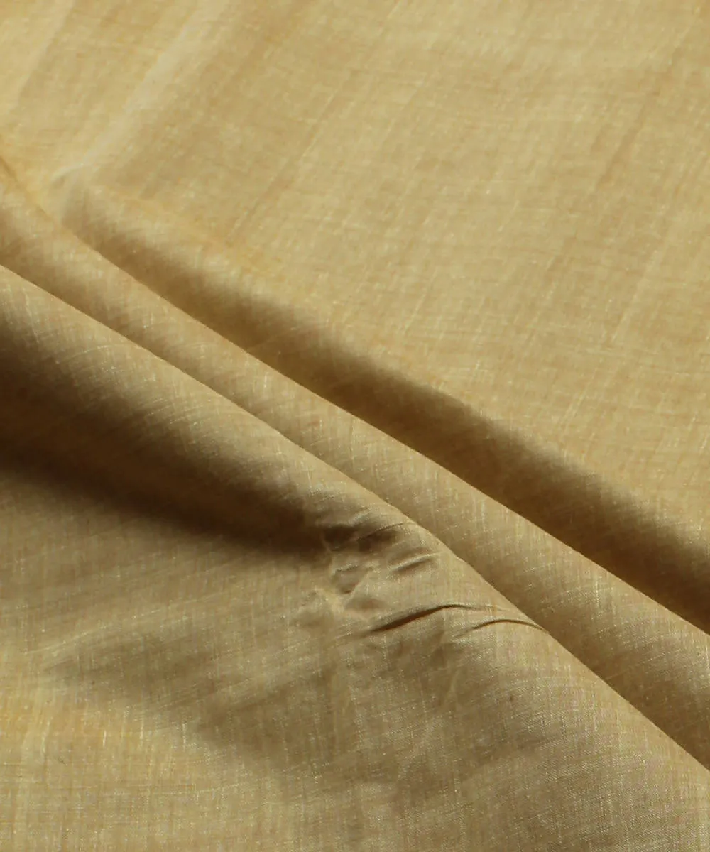 0.6m Beige brown mangalgiri handwoven fabric