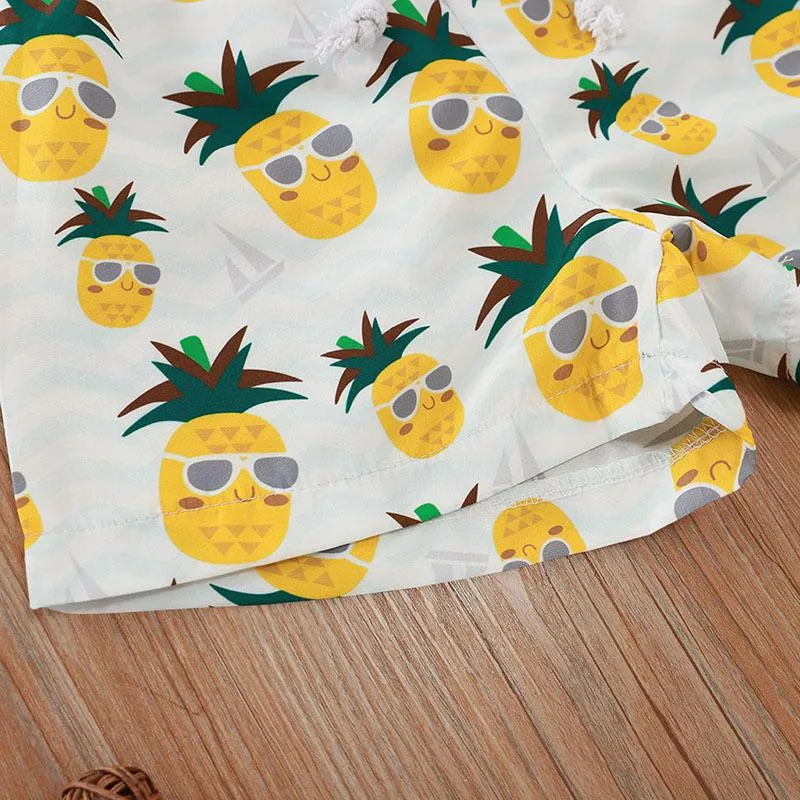 18m Baby Pineapple Glasses Beach Pants