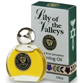 5 x Lily of the Valleys Anointing Oil 7.5 ml 1/4oz from the Holy Land Jerusalem (5 Bottles)