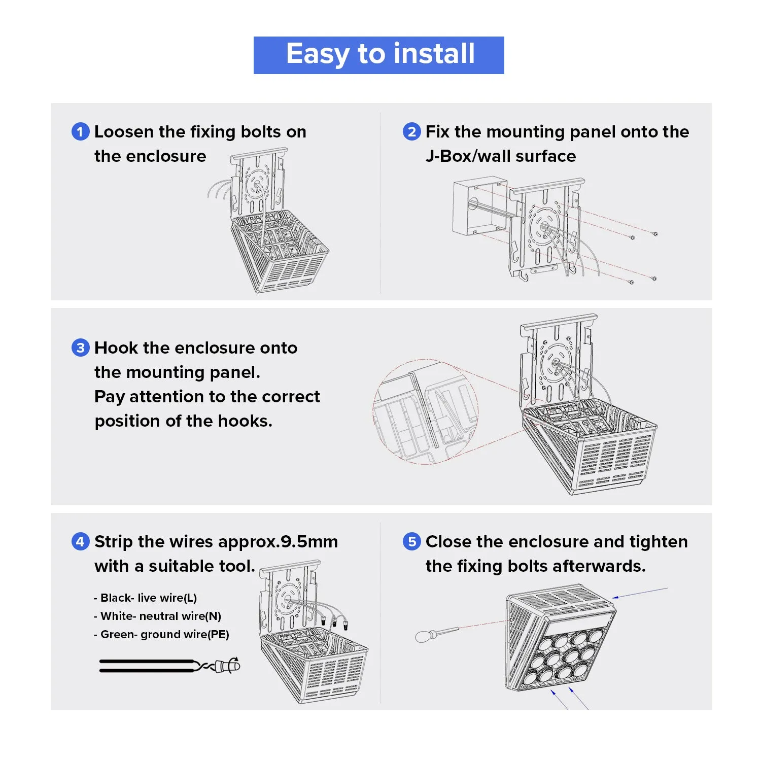 70W LED Wall Pack Light (US ONLY)