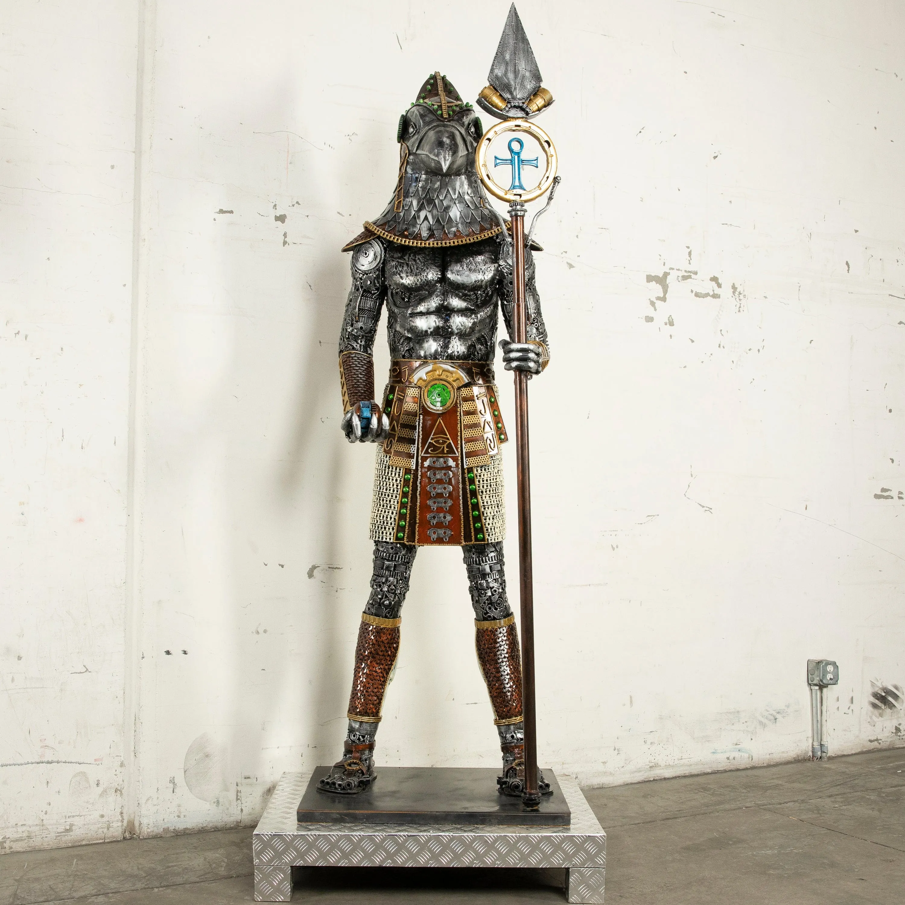 91 Horus Recycled Metal Sculpture