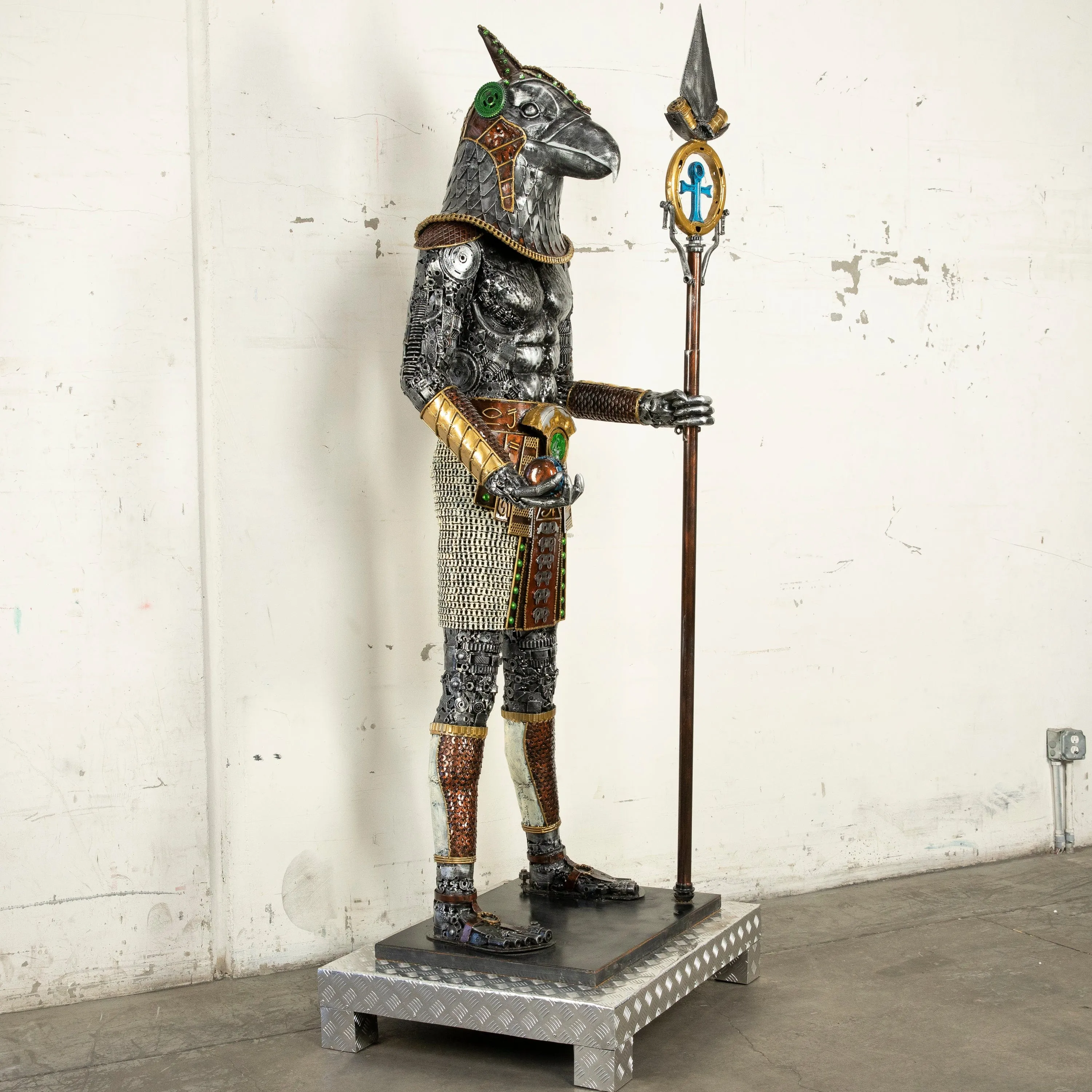 91 Horus Recycled Metal Sculpture