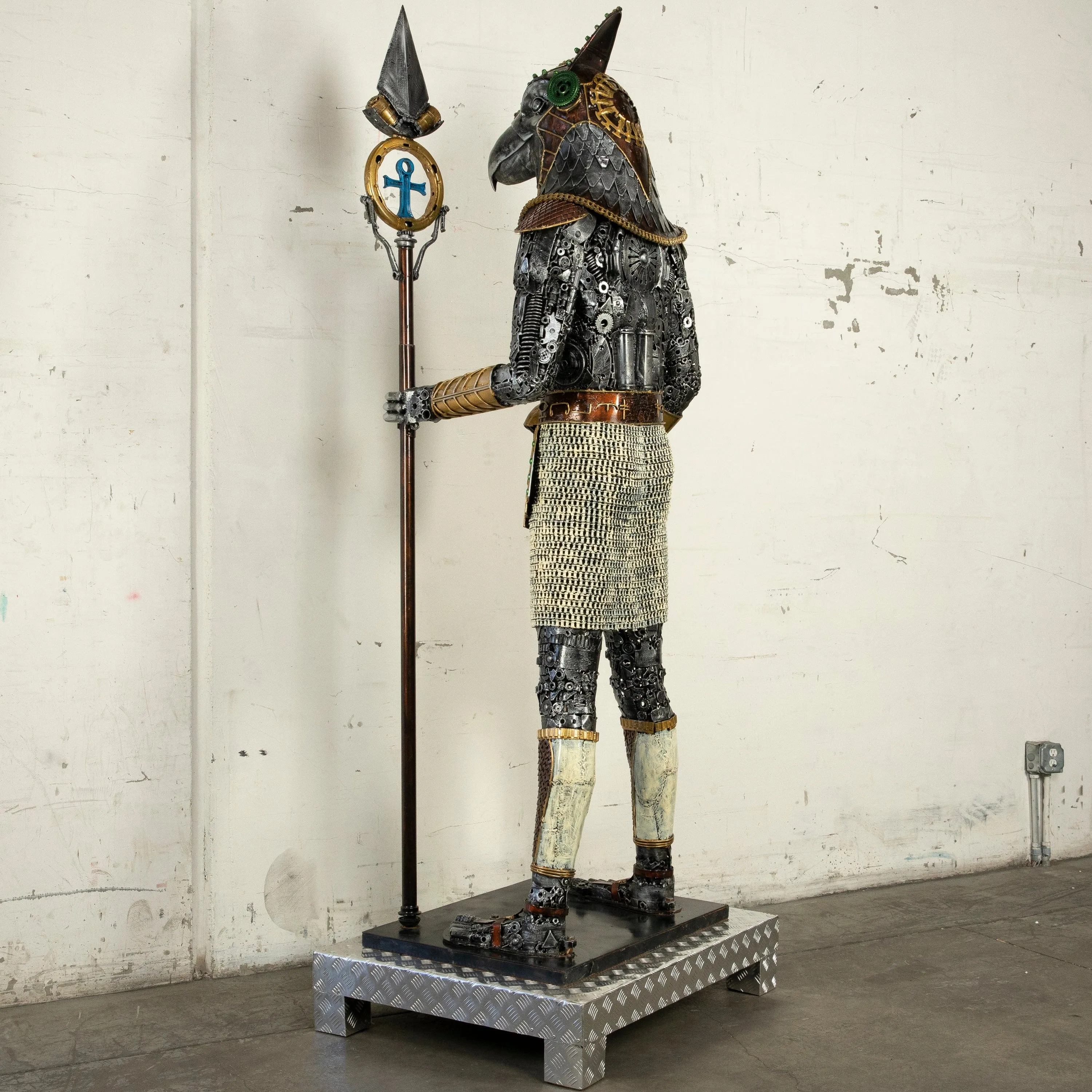 91 Horus Recycled Metal Sculpture