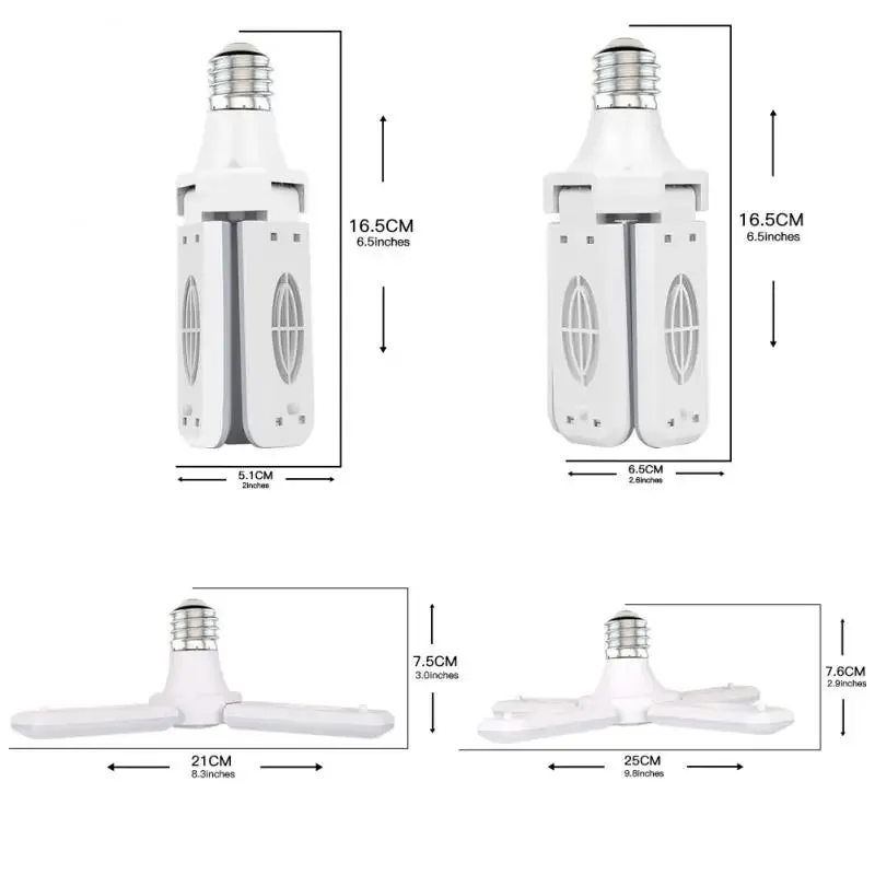 Adjustable LED E27/E26 Deformable Bulb