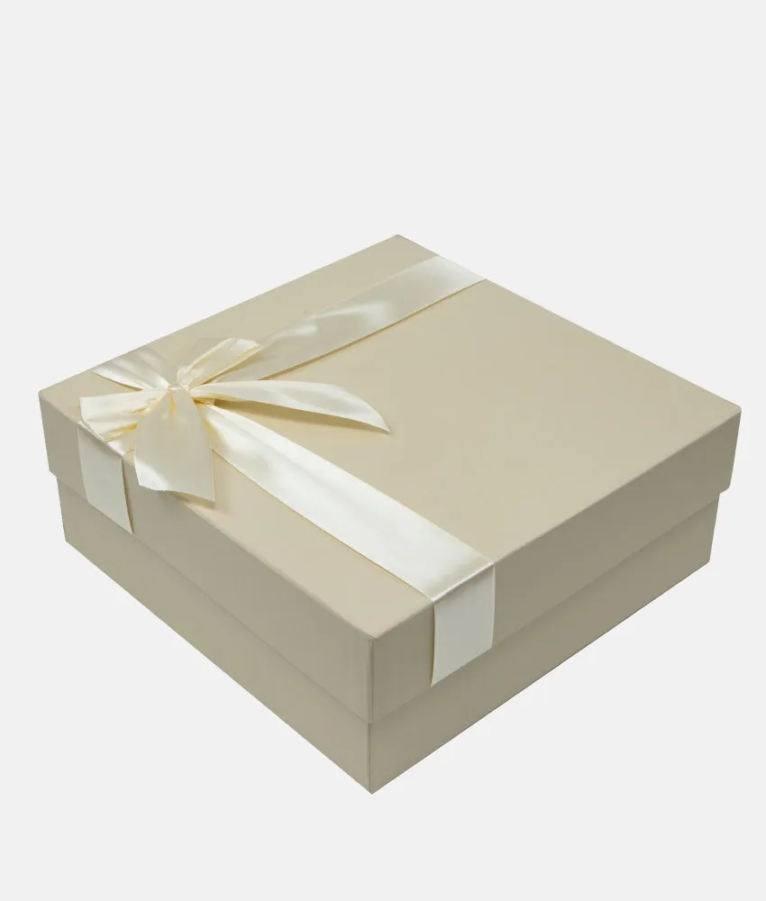 Baby Gift Box with Ribbon - Cream