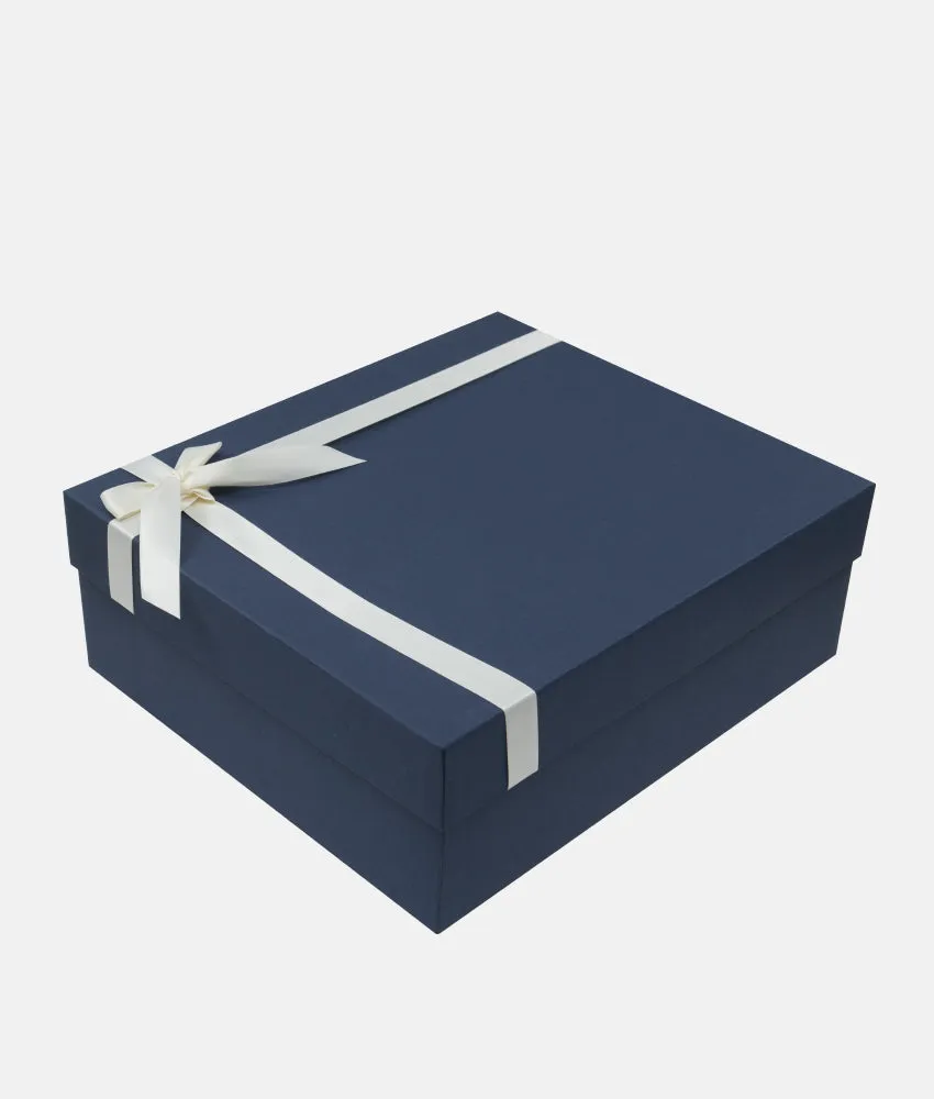 Baby Gift Box with Ribbon - Midnight Blue