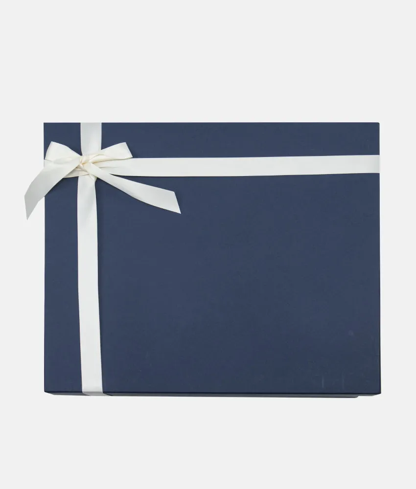 Baby Gift Box with Ribbon - Midnight Blue