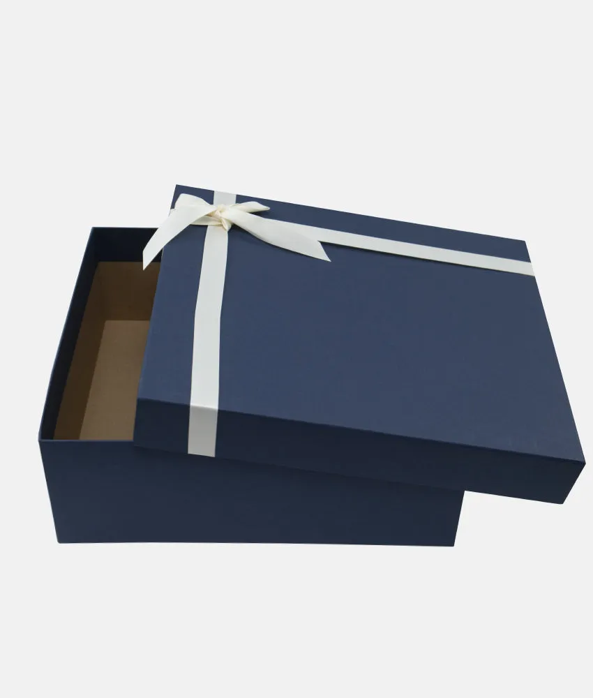 Baby Gift Box with Ribbon - Midnight Blue