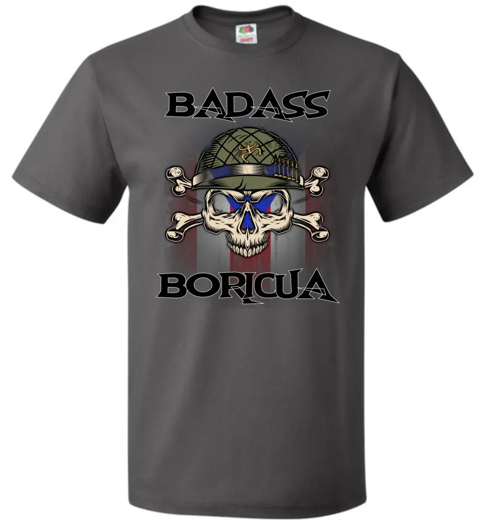 Badass Boricua Skull X Bones (Small-6XL) T-Shirt