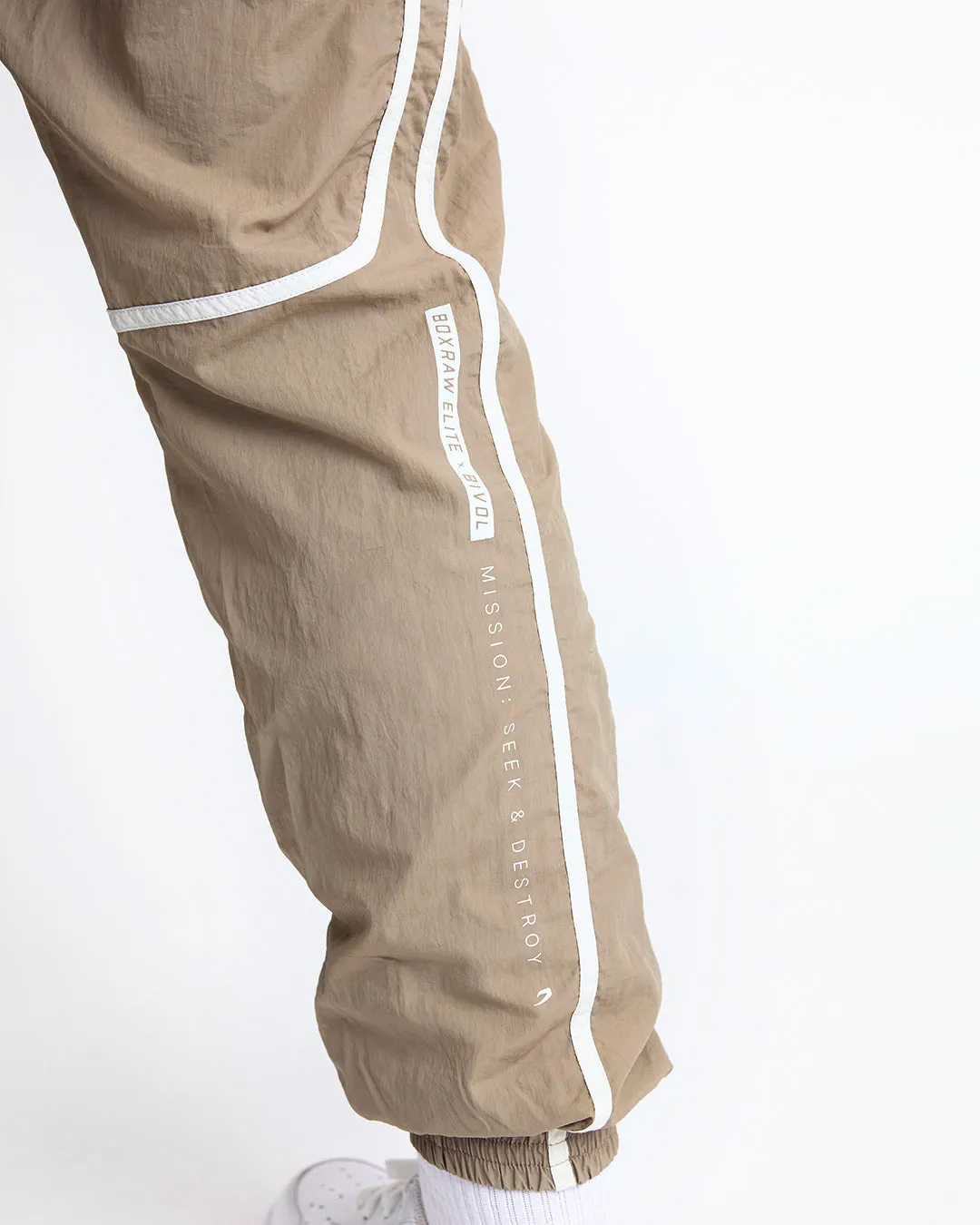 Bivol x BOXRAW Track Bottoms - Taupe Beige