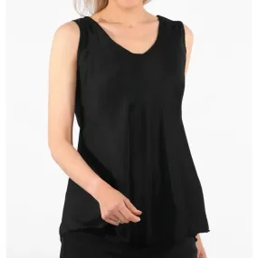 Black V Neck Swing Vest