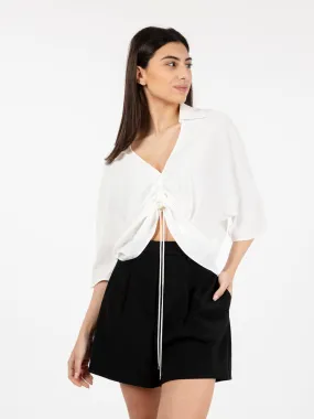 Blusa in viscosa bianca