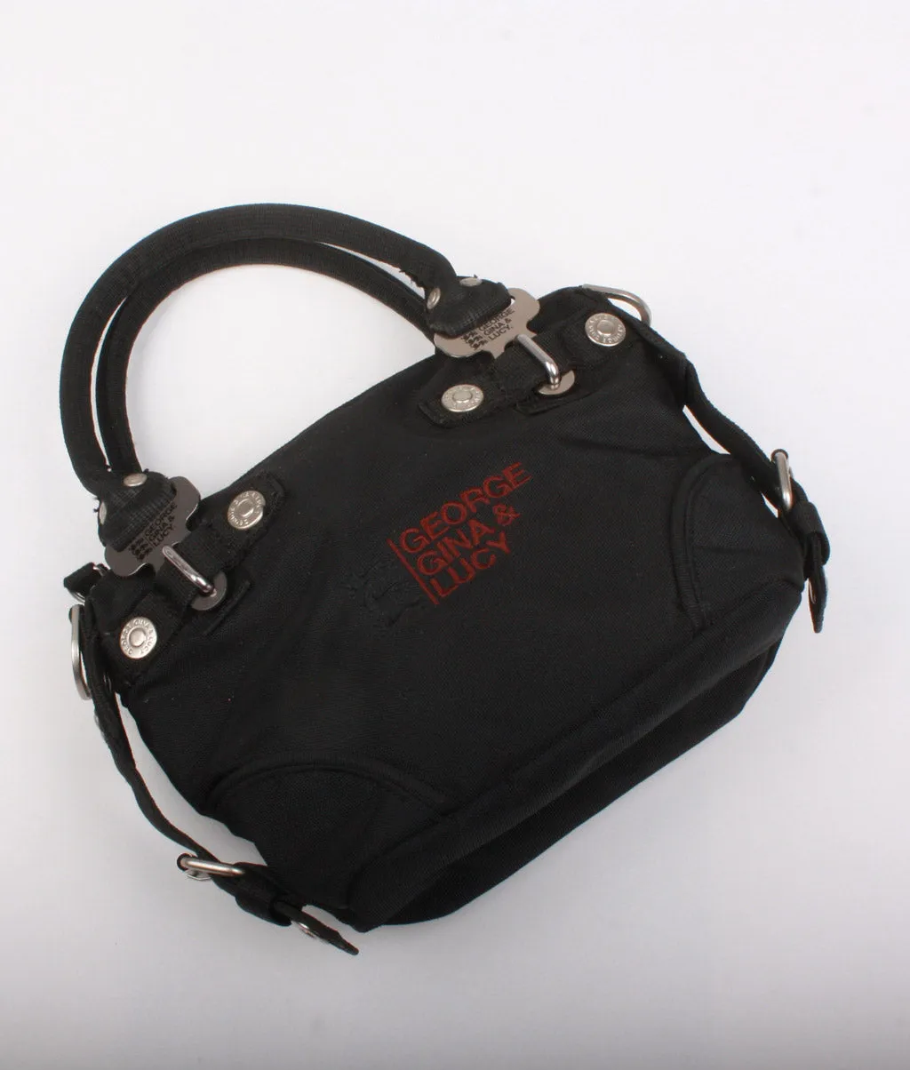 BOLSO MINI DE MANO NEGRO de GEORGE GINA & LUCY