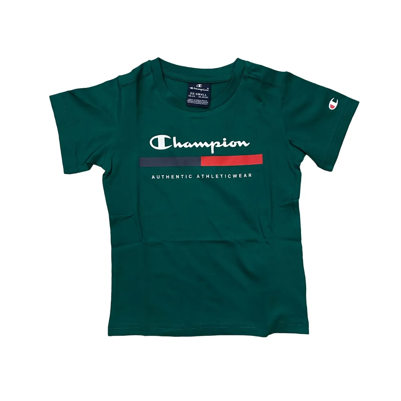 Champion boy's outfit t-shirt and shorts 306698 GS571 green blue