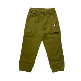 Champion Cargo sports trousers with elastic and big pockets for boys 306767 GS573 olive green