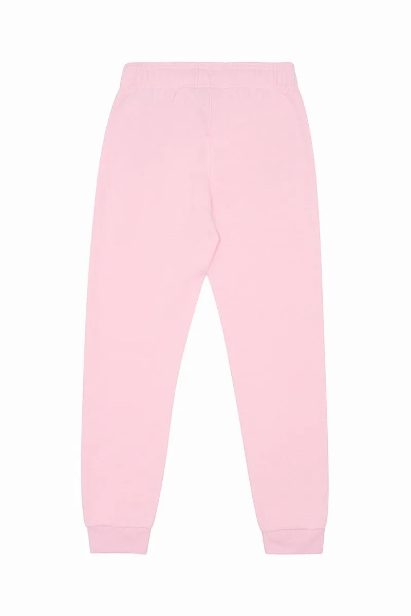 CHAMPION JUNIOR TONAL CUFF PINK TRACKPANTS