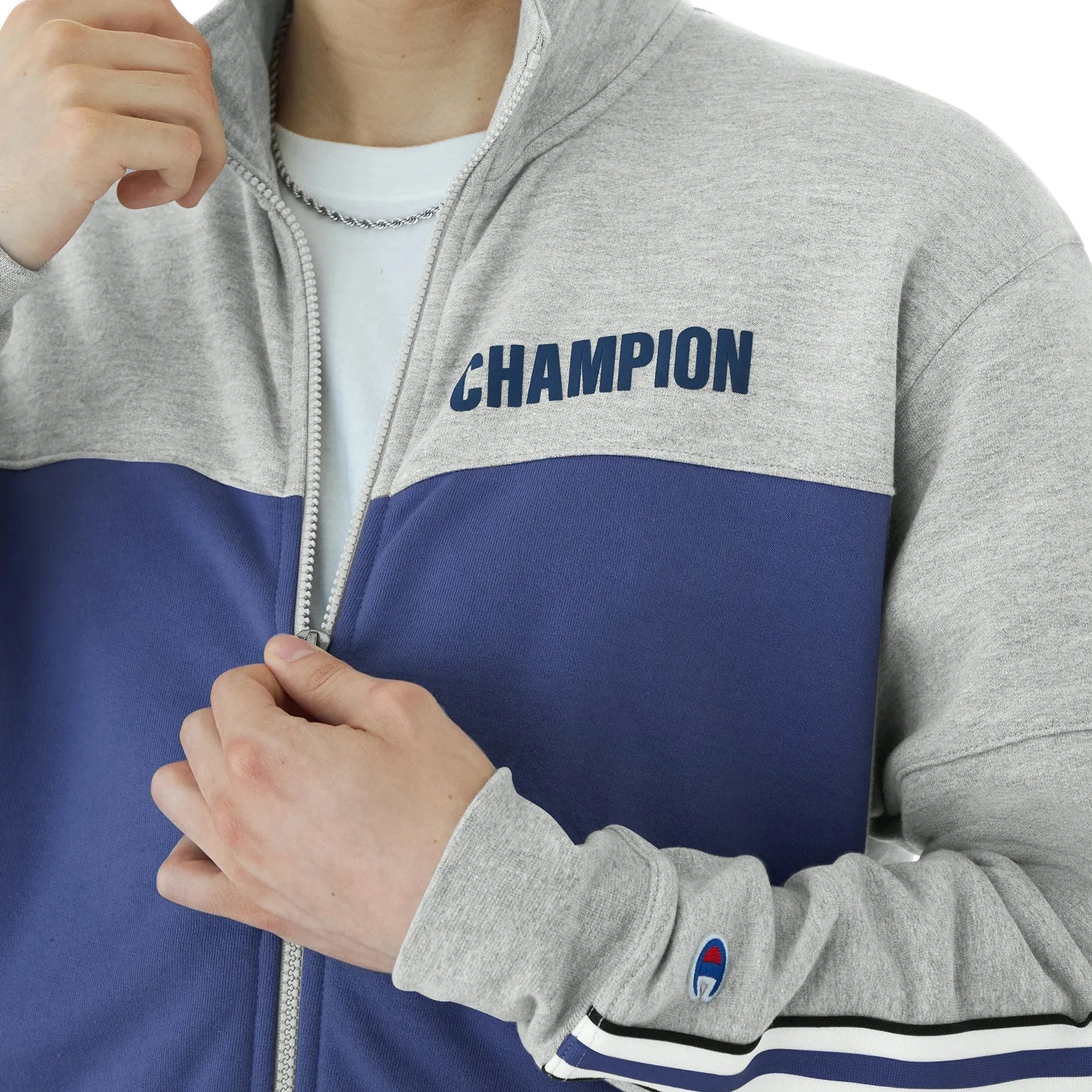 CHAMPION Powerblend Warm Up Jacket Block Logo