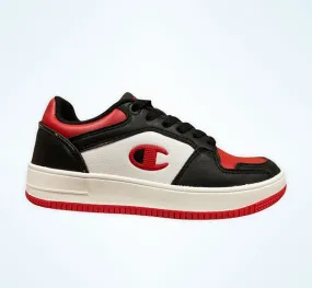 Champion Rebound 2.0 Low boy's sneaker shoe S32260-CHA-RED black white red