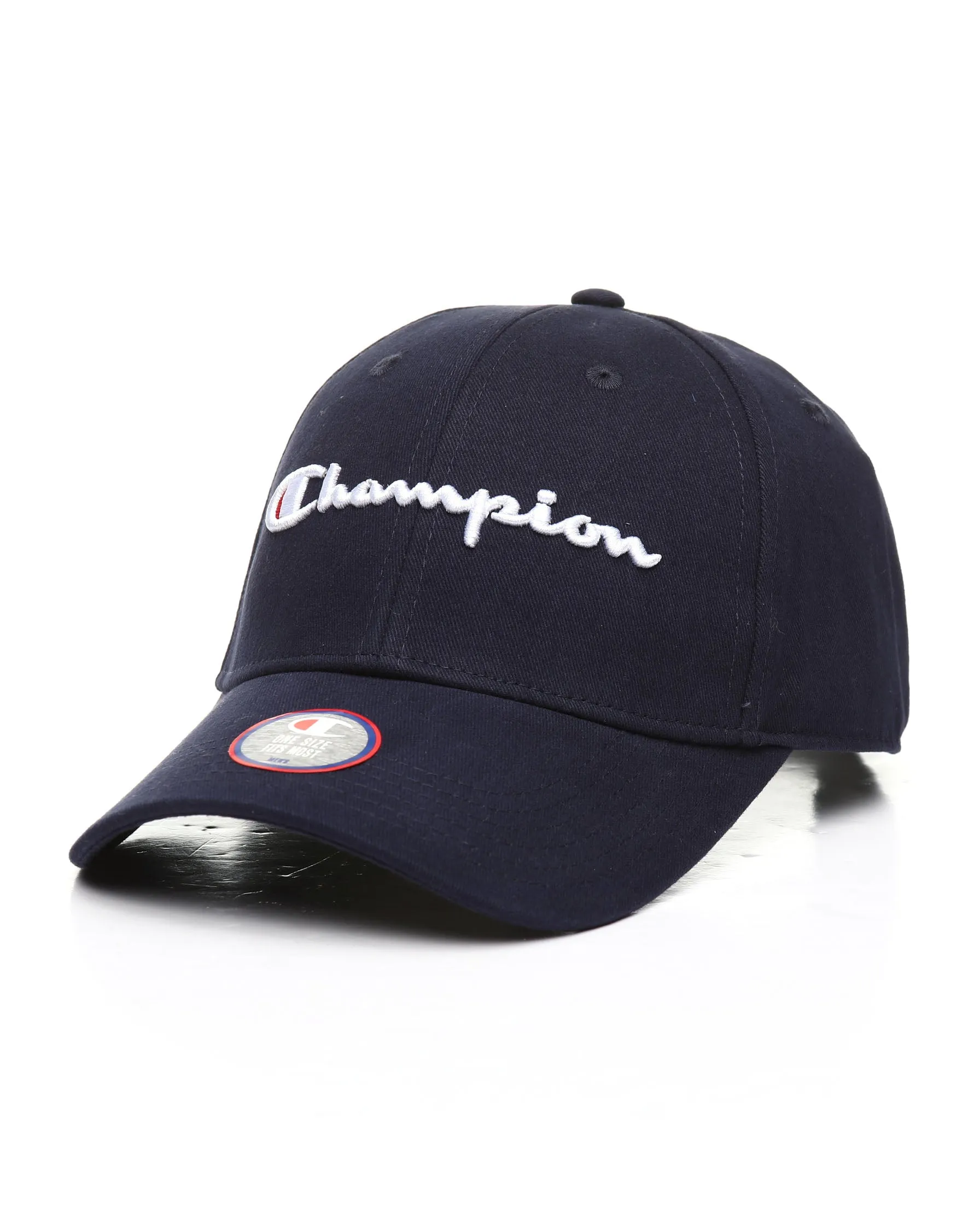 CHAMPION SCRIPT CLASSIC DAD HAT - BLACK