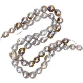 Copper Large Teardrop Freshwater Pearl Bead Strand