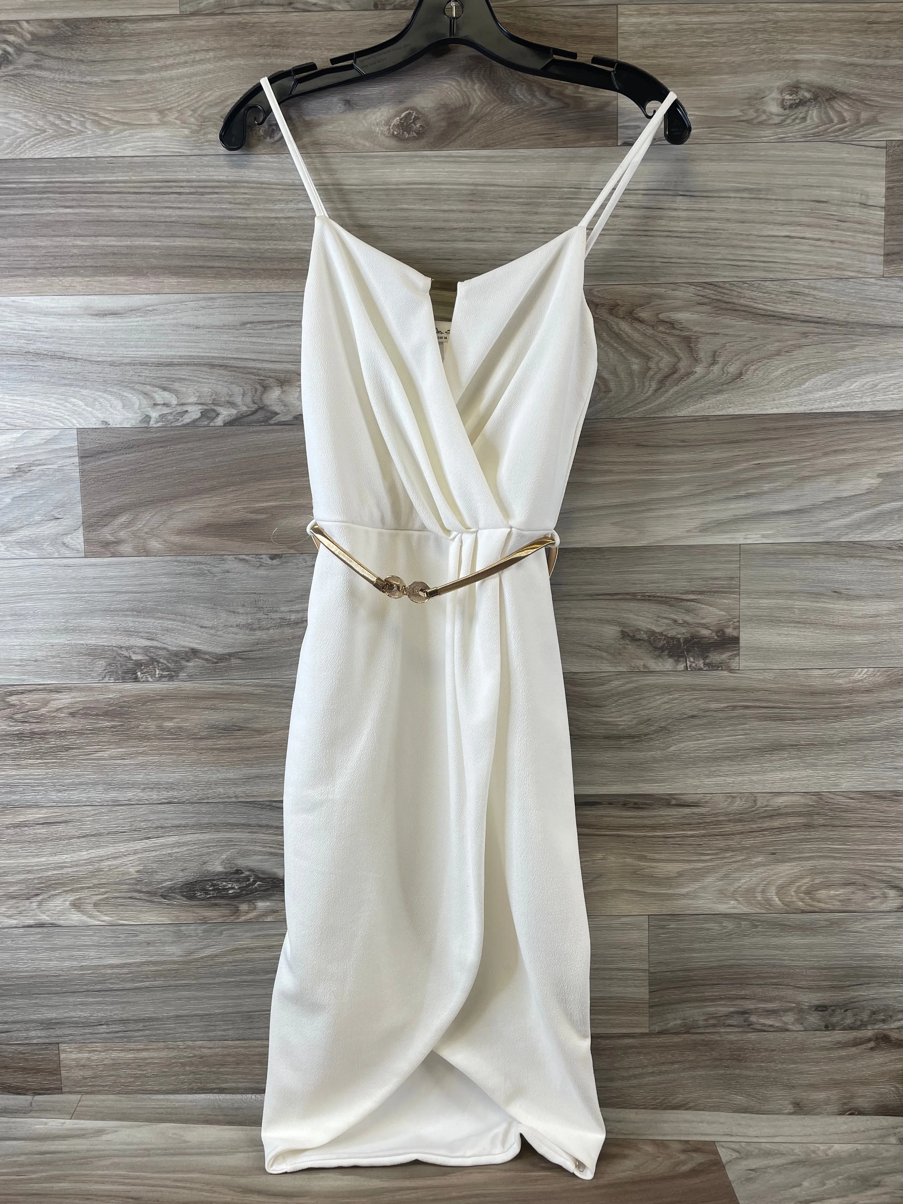 Cream Dress Casual Midi Clothes Mentor, Size Xs