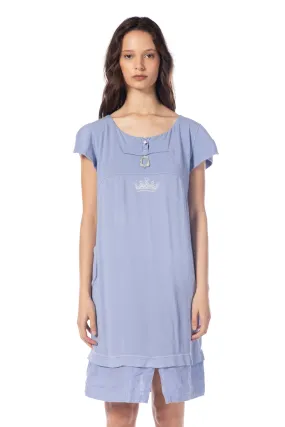 Elisa Cavaletti Short Sleeve Cotton Dress