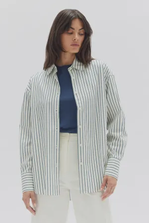 Everyday Shirt Petrol Stripe