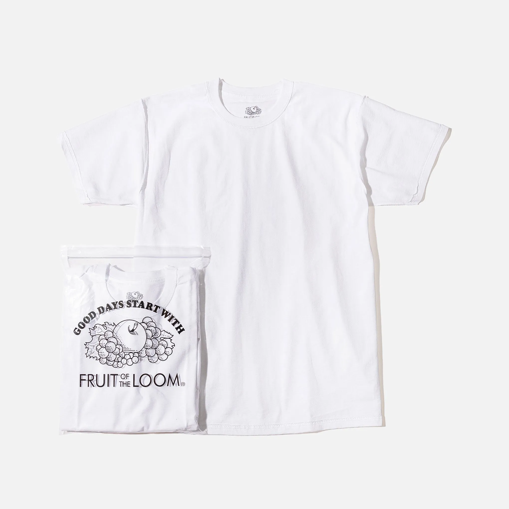 Unused Fruit of the Loom White T-Shirts - Pack of 2