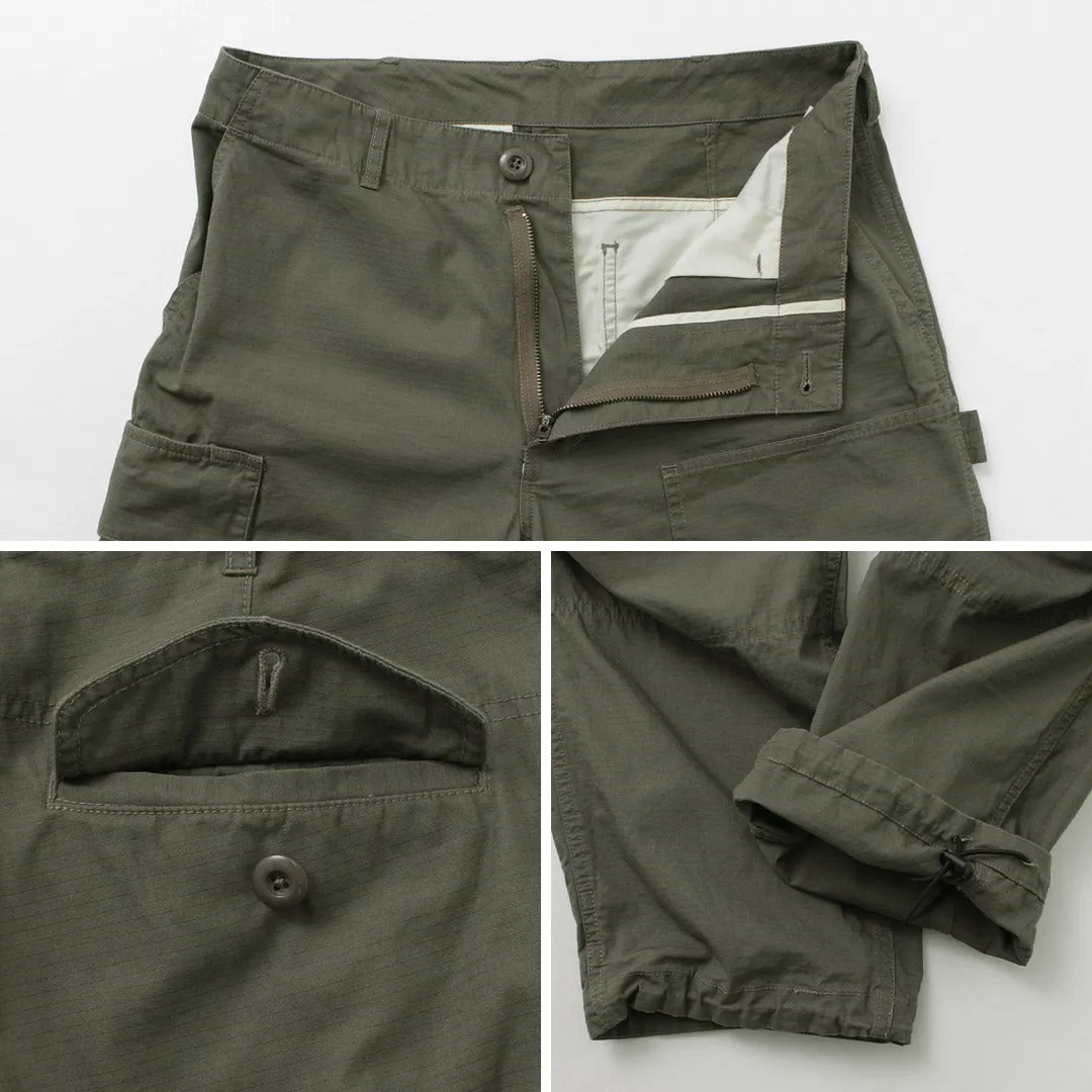 GARAGE GREEN WORKS / Gardener Cotton Ripstop Cargo Pants