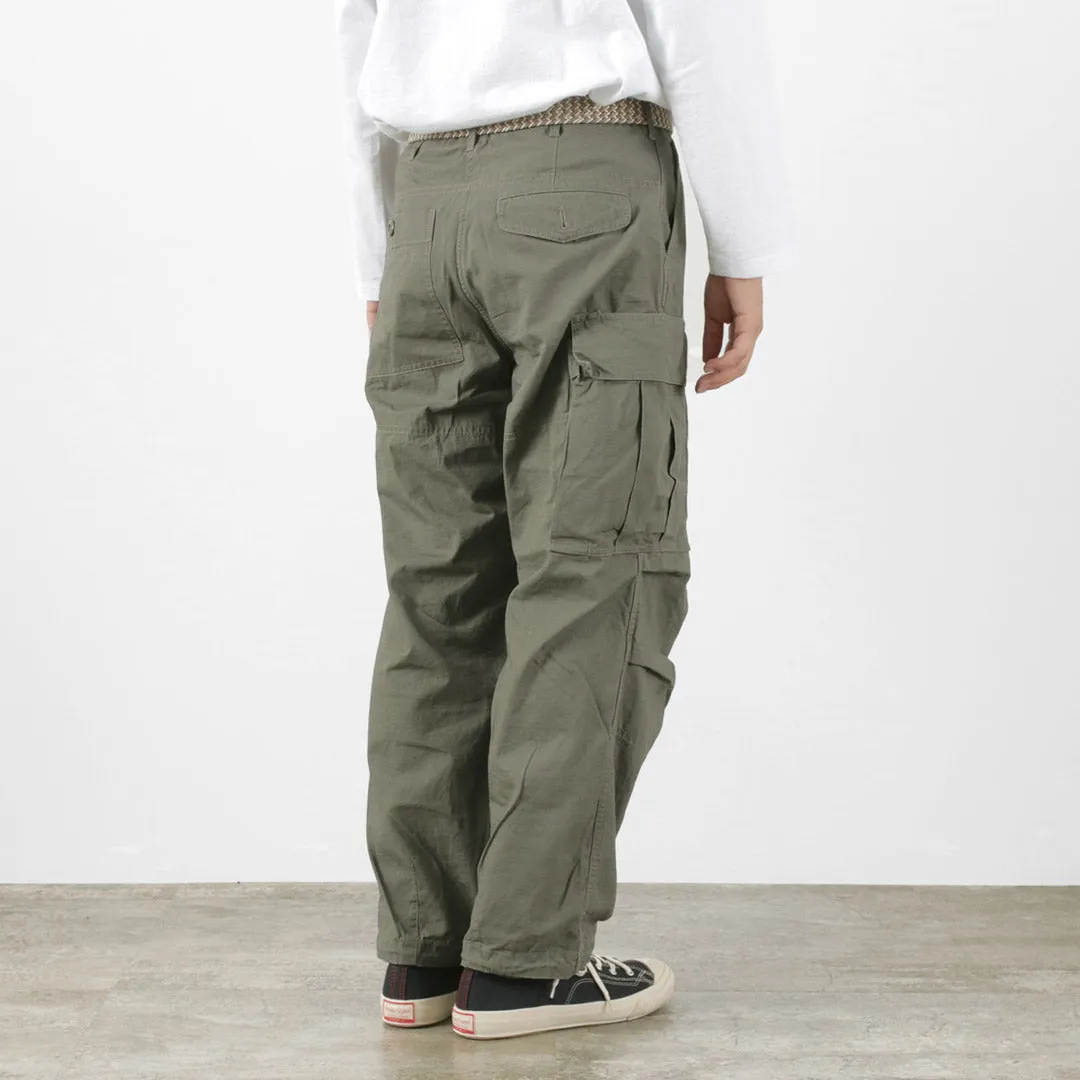 GARAGE GREEN WORKS / Gardener Cotton Ripstop Cargo Pants