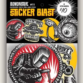 Garage Monster Welder Eyeball Sticker Blast (#11) Sticker Bundle