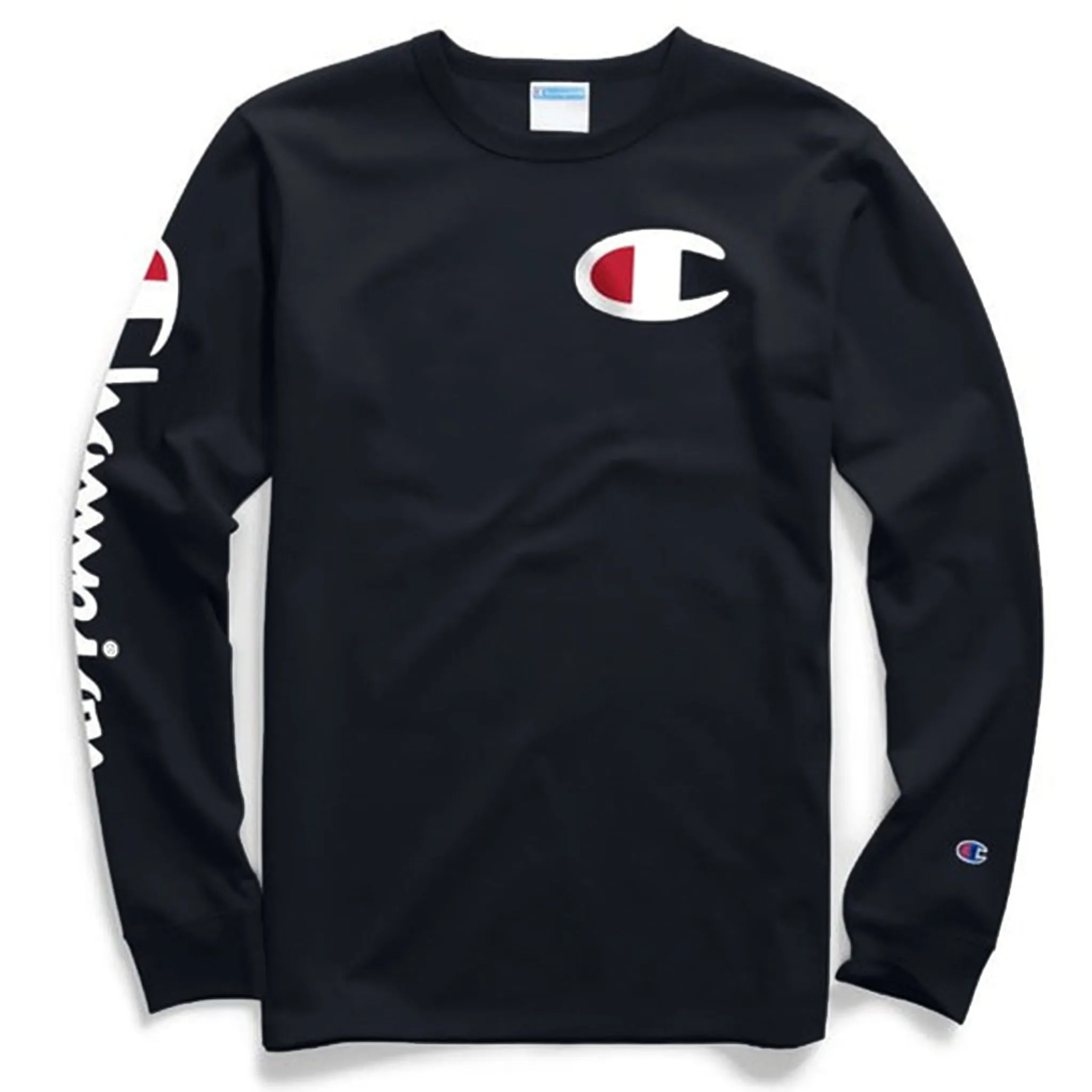 Heritage tee LS - Vertical logo (Black)