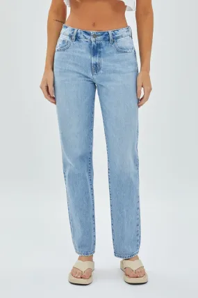 Hidden Jeans Tracey High Rise Straight Jean - Light Wash