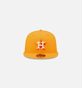 Houston Astros State Fruit 59FIFTY Fitted Cap Mens Hat - Yellow