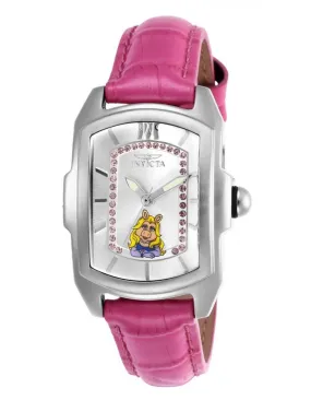 Invicta Disney Limited Edition Womens Watch - Miss Piggy - Stainless - Leather