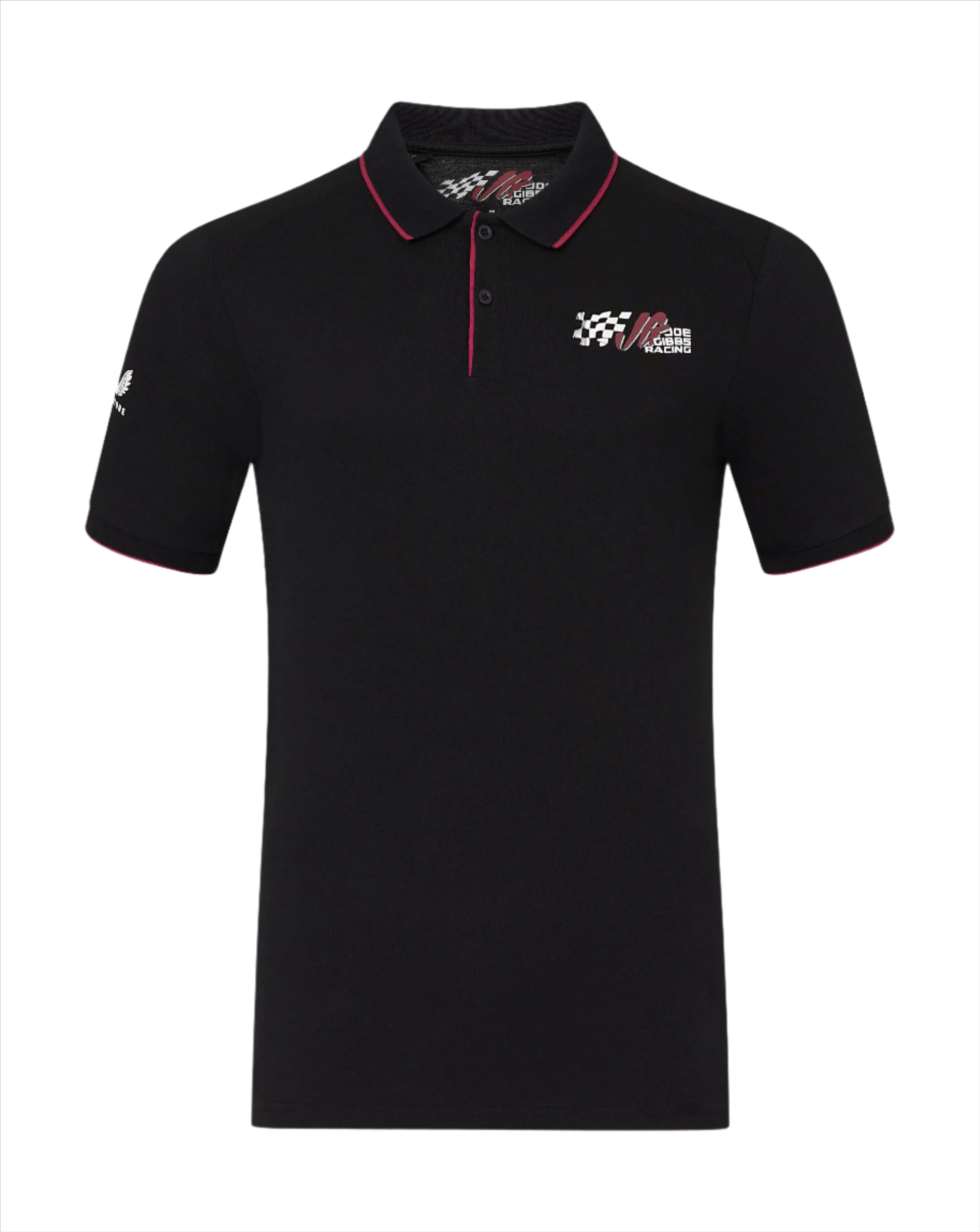 Joe Gibbs Racing Lifestyle Polo Shirt - Black/Burgundy