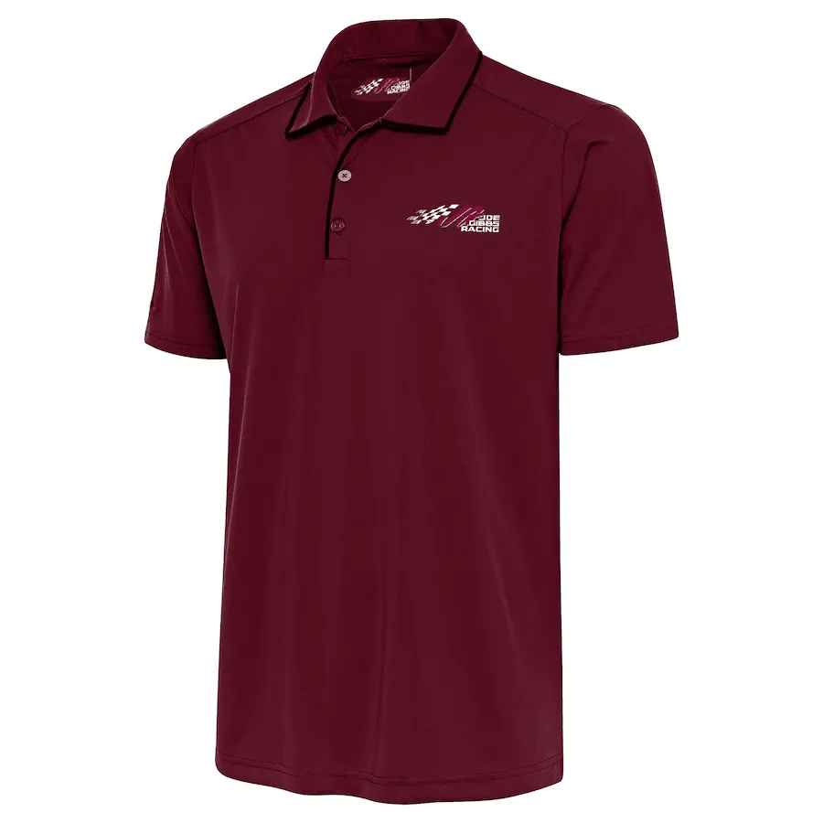 Joe Gibbs Racing Lifestyle Polo Shirt - Black/Burgundy