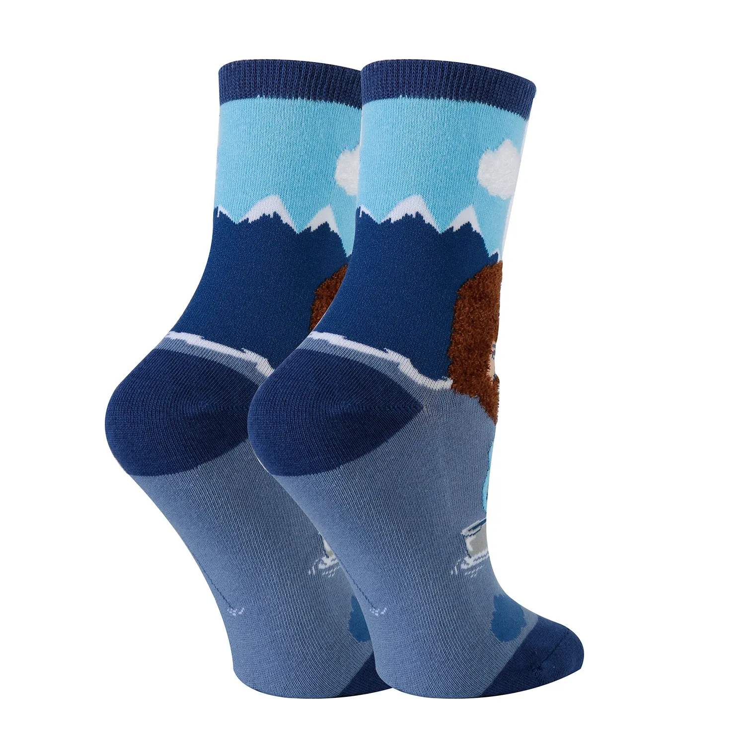 Let's Sail Bob Ross Socks