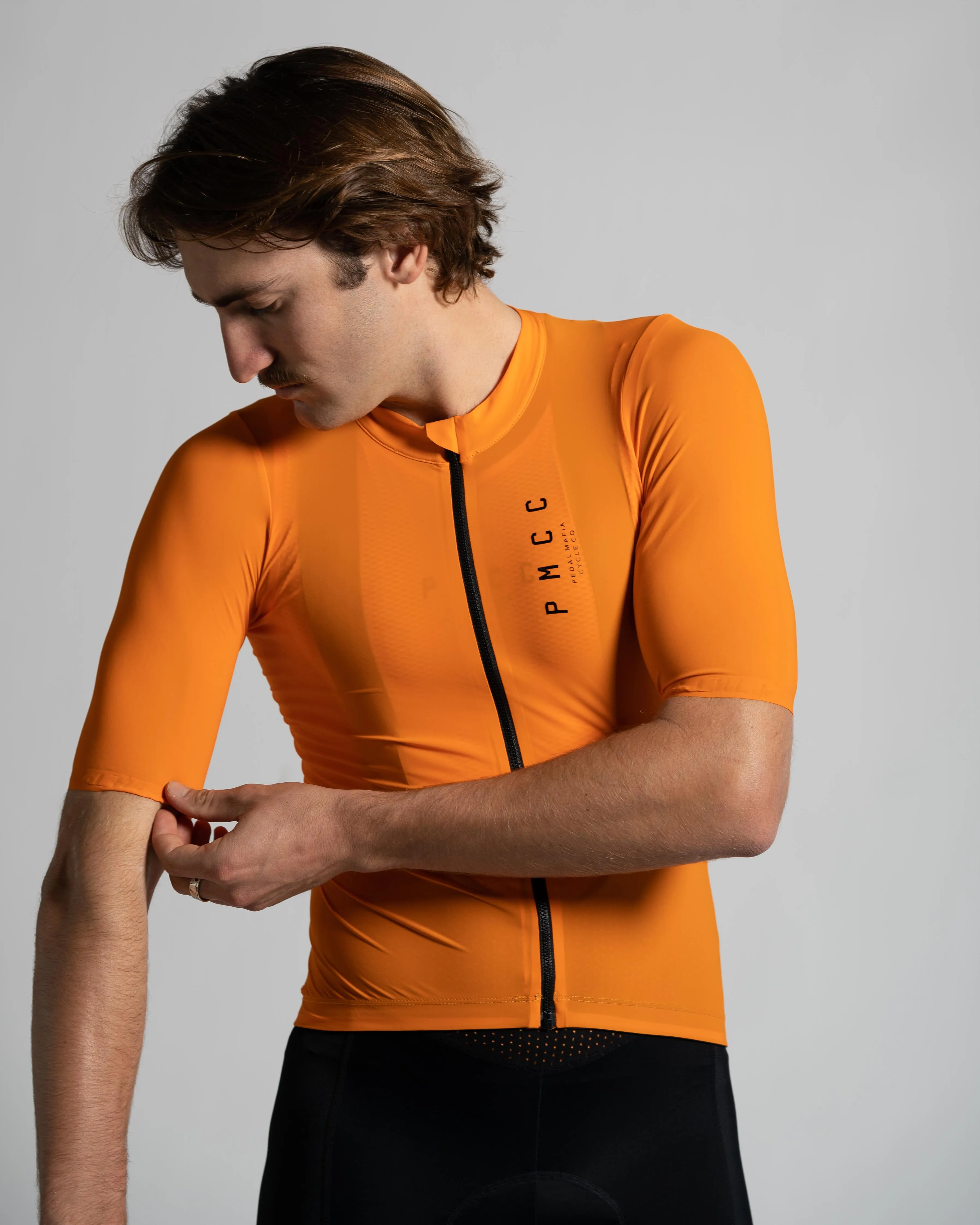 Mens PMCC Jersey - Orange Black V2