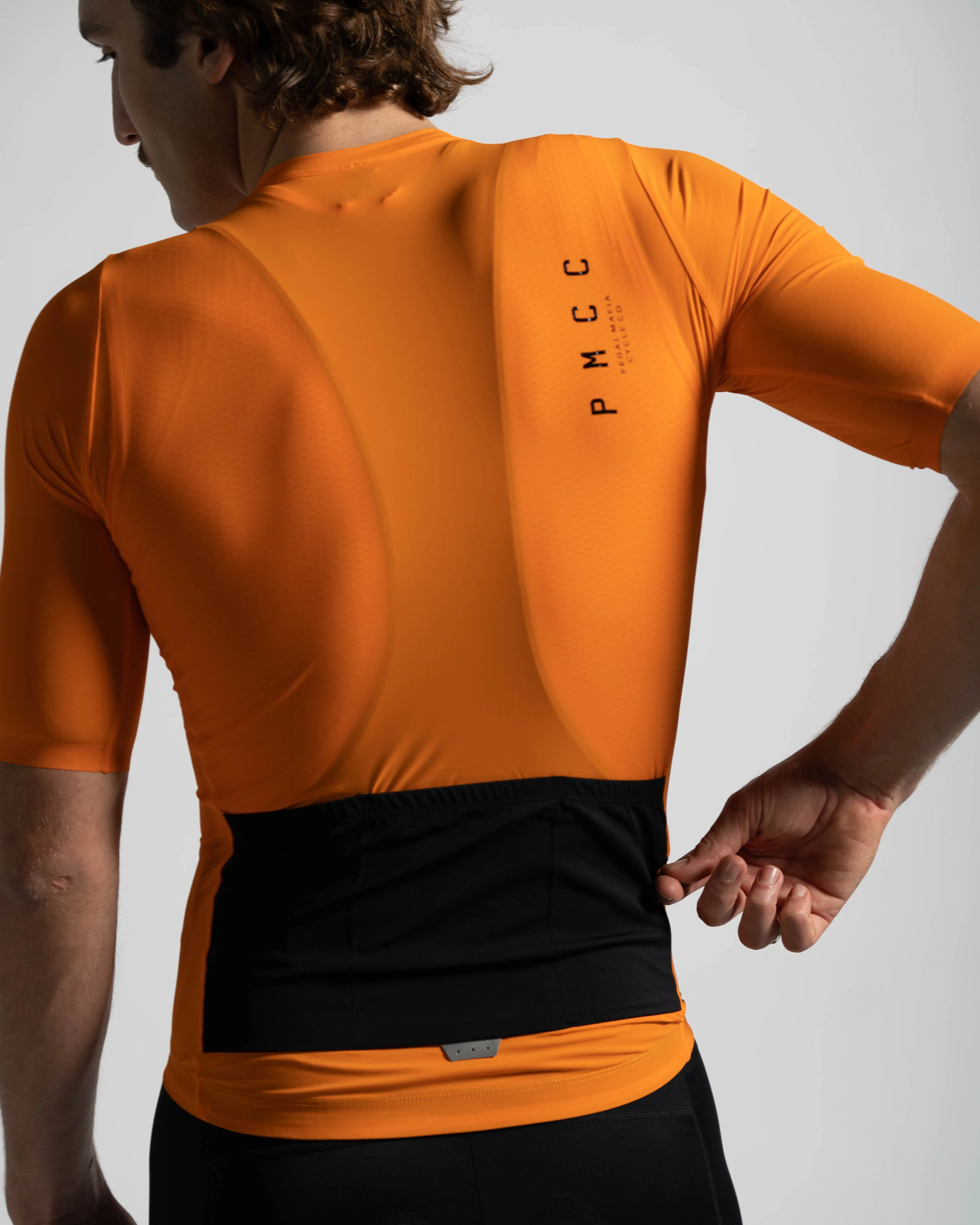 Mens PMCC Jersey - Orange Black V2