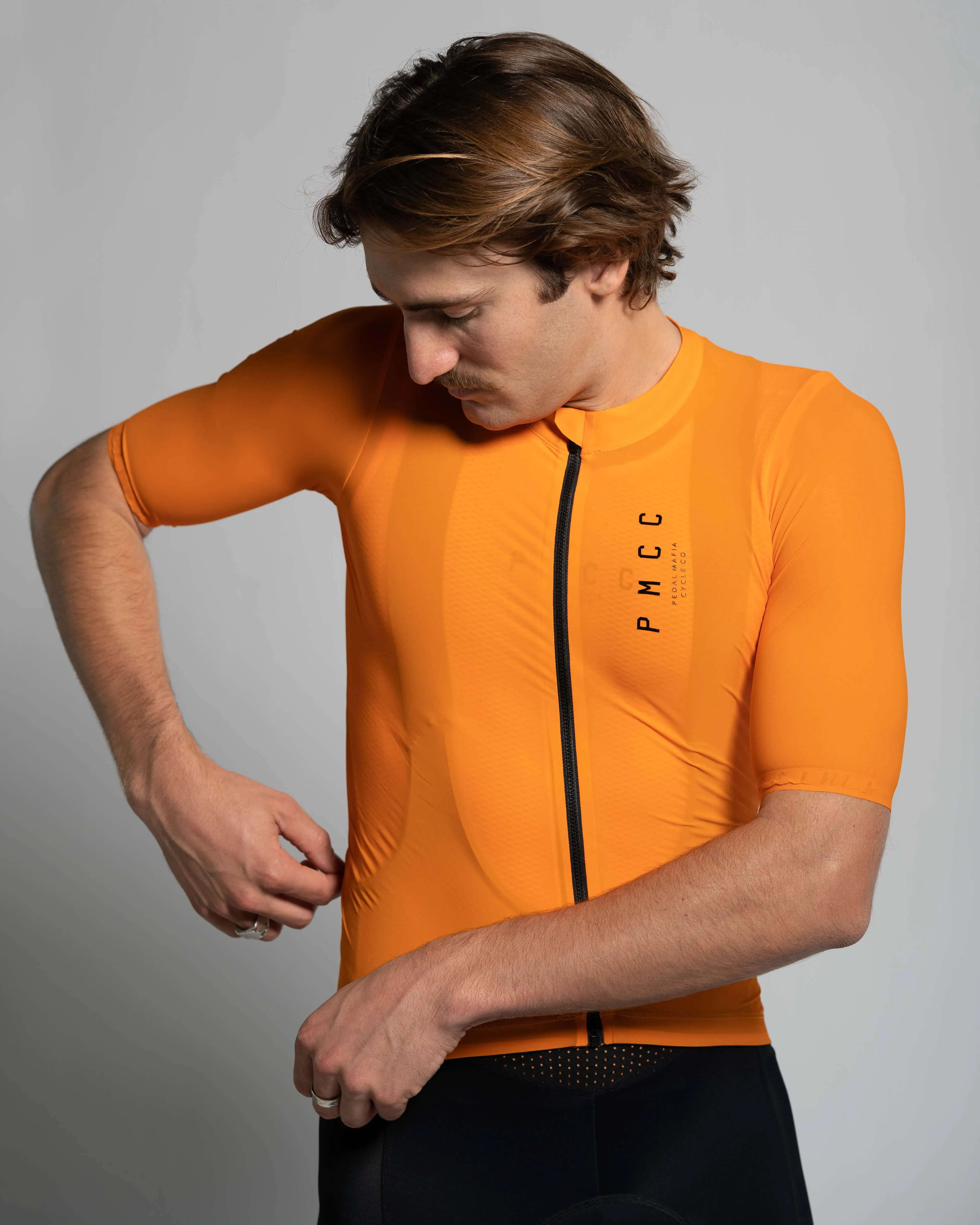 Mens PMCC Jersey - Orange Black V2