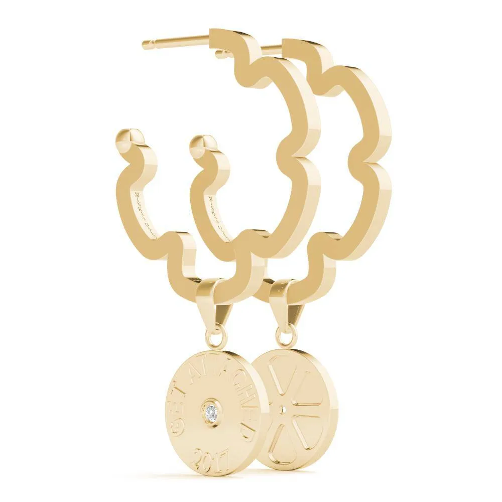 Miss Daisy Coin Drop Hoops