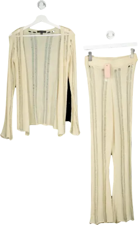 Miss Lola Beige Adelina Pant & Adelina Top UK S