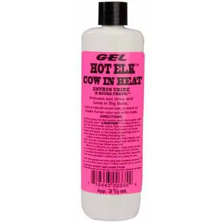 Moccasin Joe Hot Elk Cow In Heat 3.5 Oz Gel