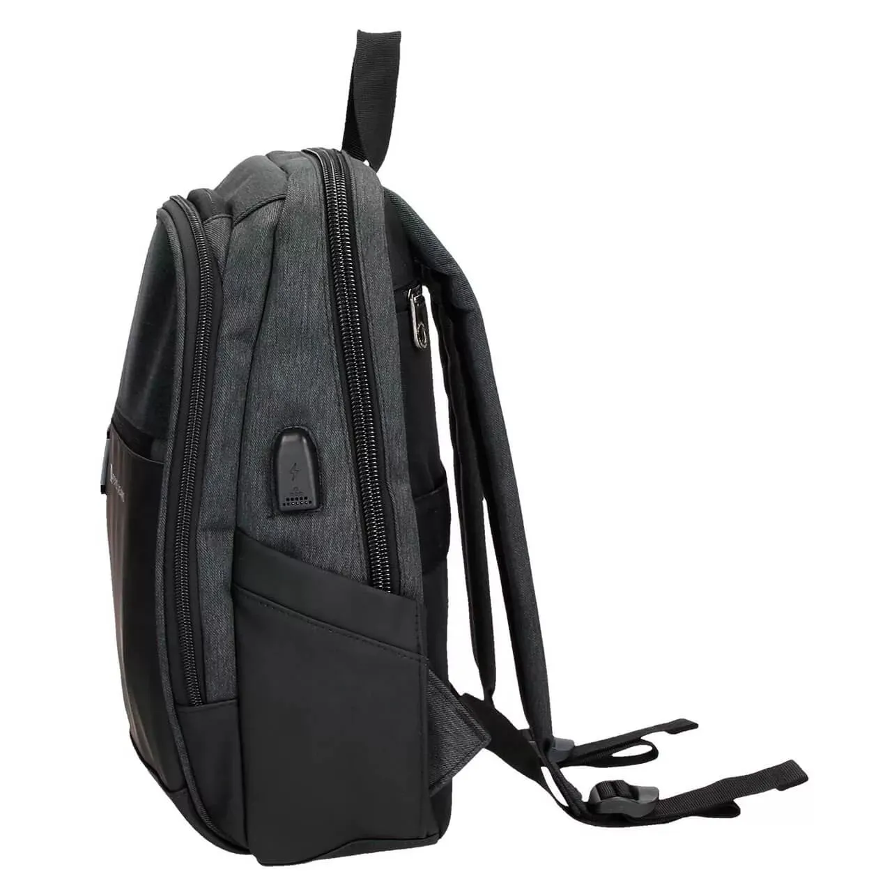 Mochila Portaordenador 12" Pepe Jeans Jarvis Dos Compartimentos Negra