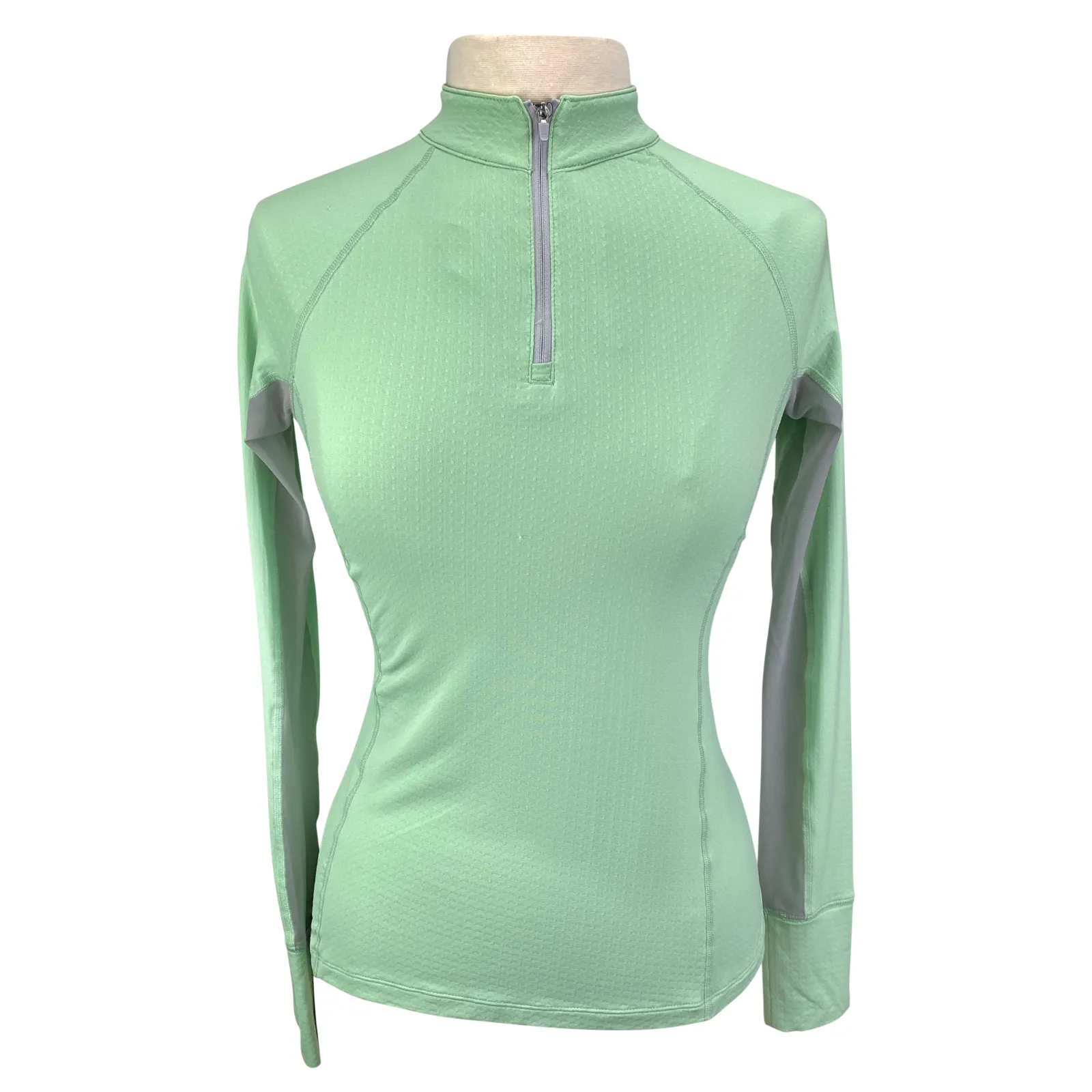 Noble Outfitters 'Ashley' Performance Long Sleeve in Mint - Women's Large