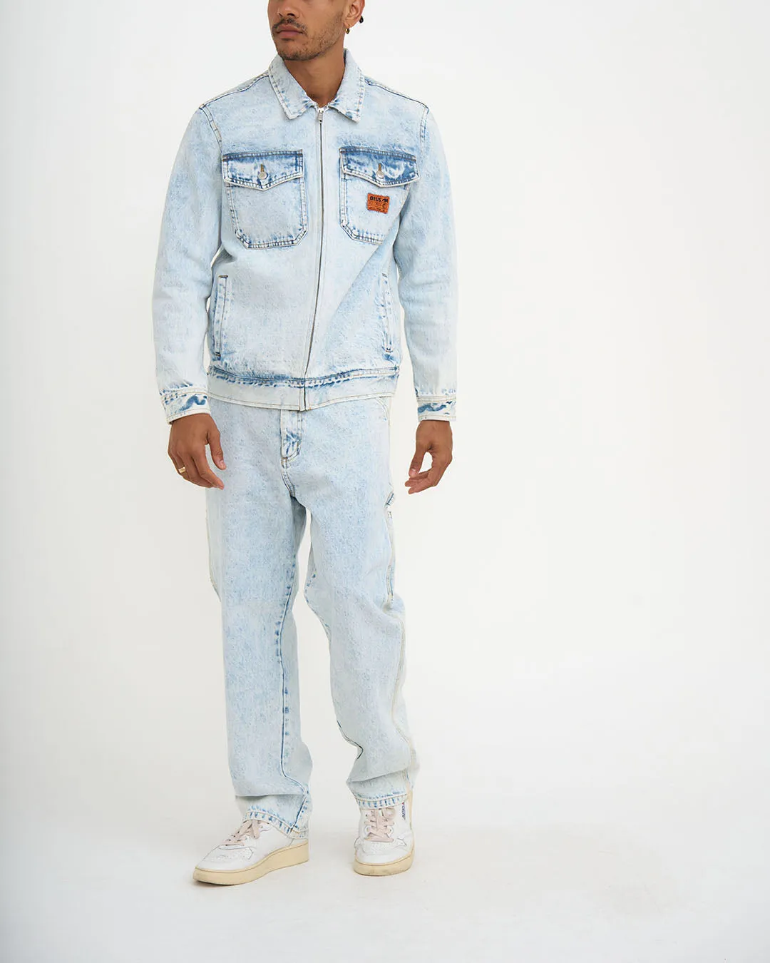 ORTIZ GARAGE JACKET - LIGHT BLUE WASH