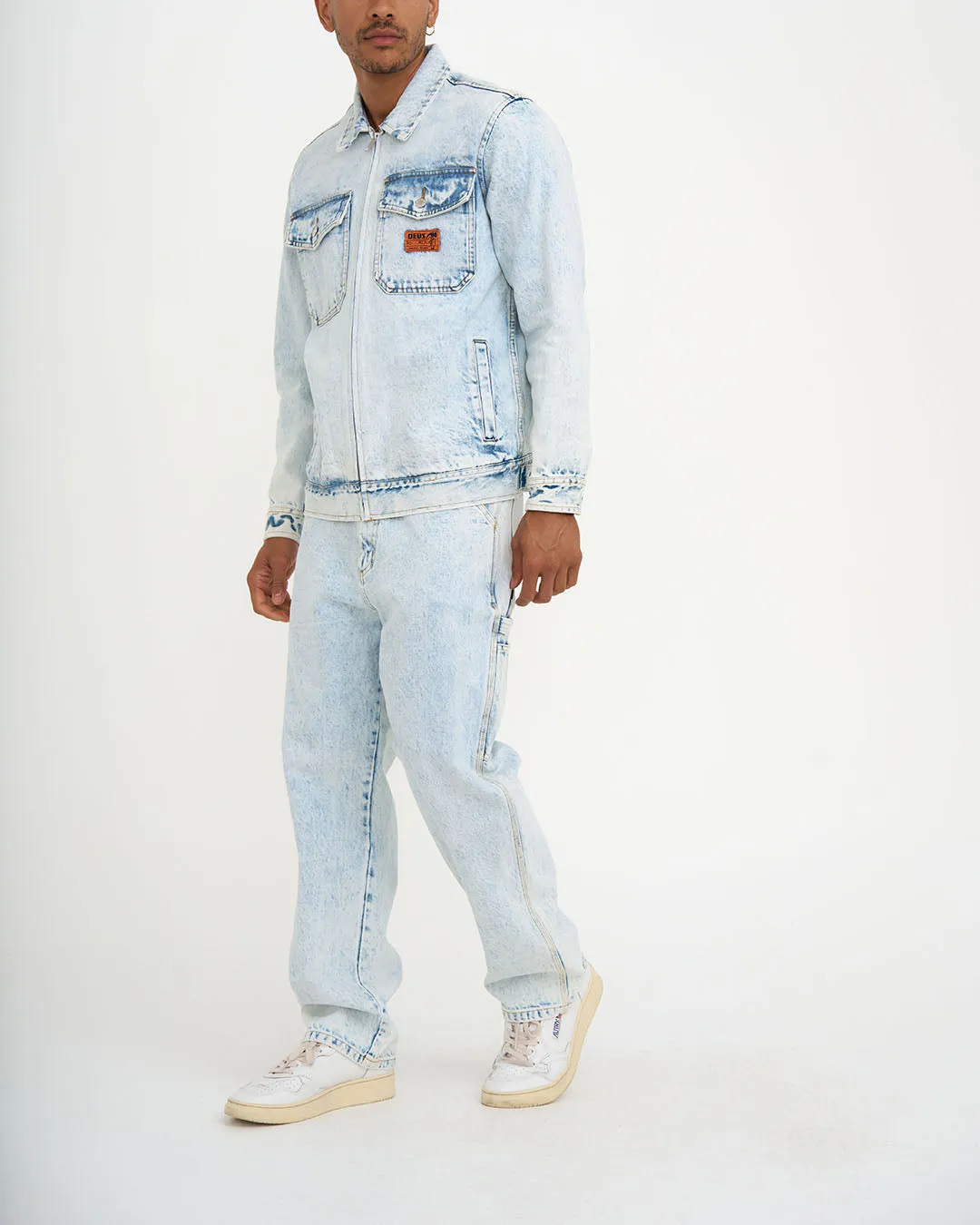 ORTIZ GARAGE JACKET - LIGHT BLUE WASH