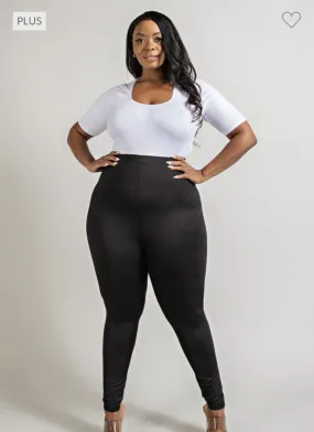 Plus Size High Rise Leggings