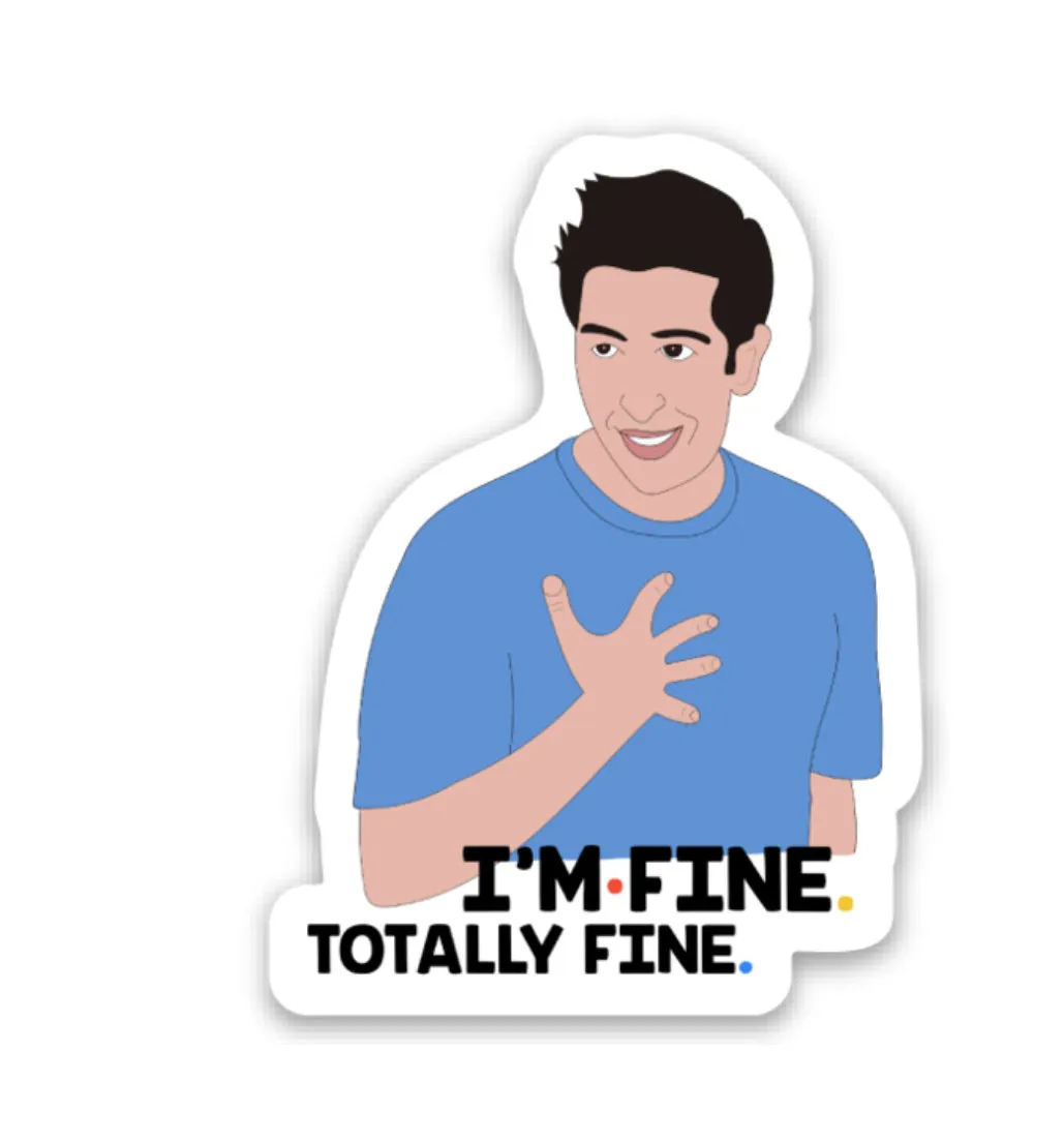 Ross Geller Friends Vinyl Sticker